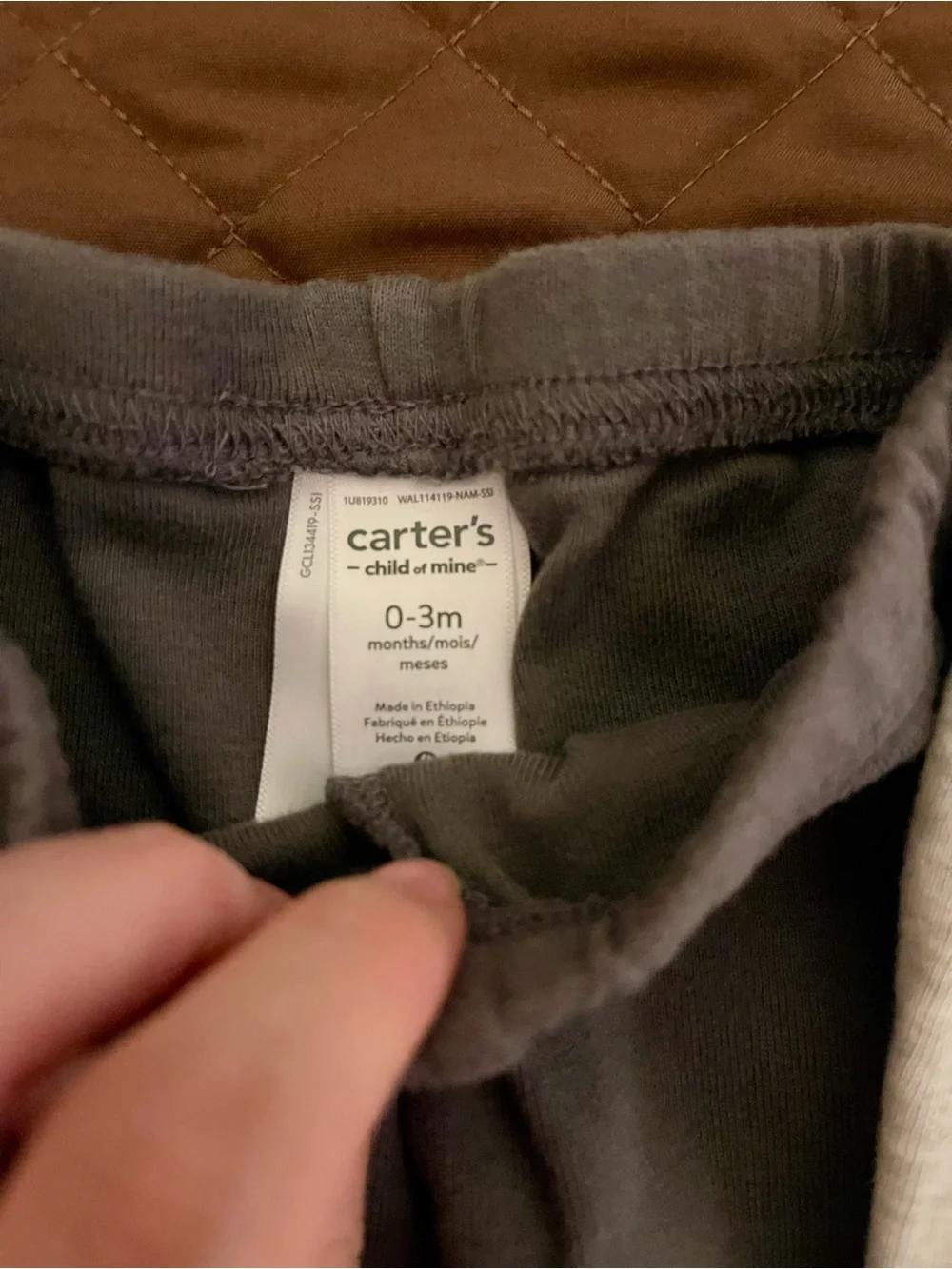 Carter’s Baby Cozy Jogger Pants - Gray, Light Gray, Navy